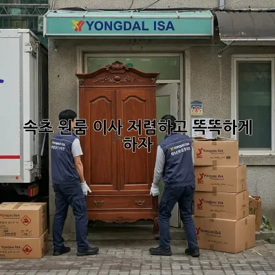 속초 원룸 이사, 저렴하고 똑똑하게 하자!