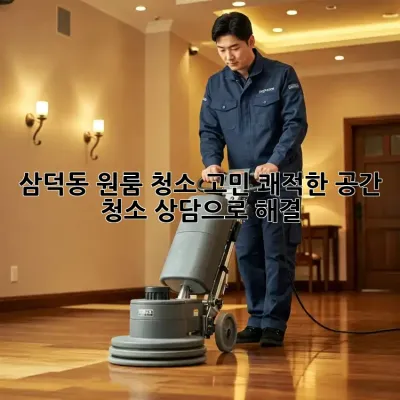 삼덕동 원룸 청소 고민? 쾌적한 공간, 청소 상담으로 해결! 🧹✨