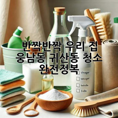 ✨ 반짝반짝 우리 집! 웅남동, 귀산동 청소 완전정복 ✨